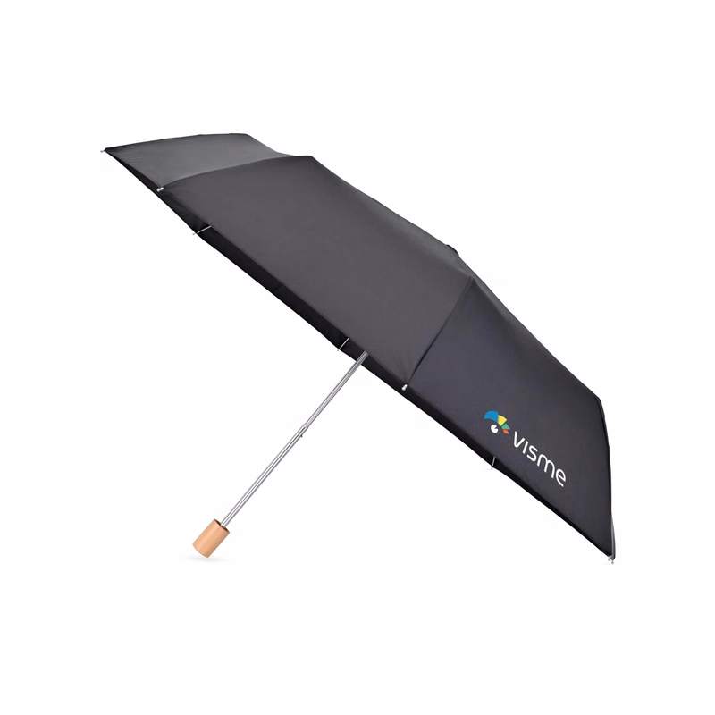 Elements 43" Recycled rPET Manual Folding Umbrella