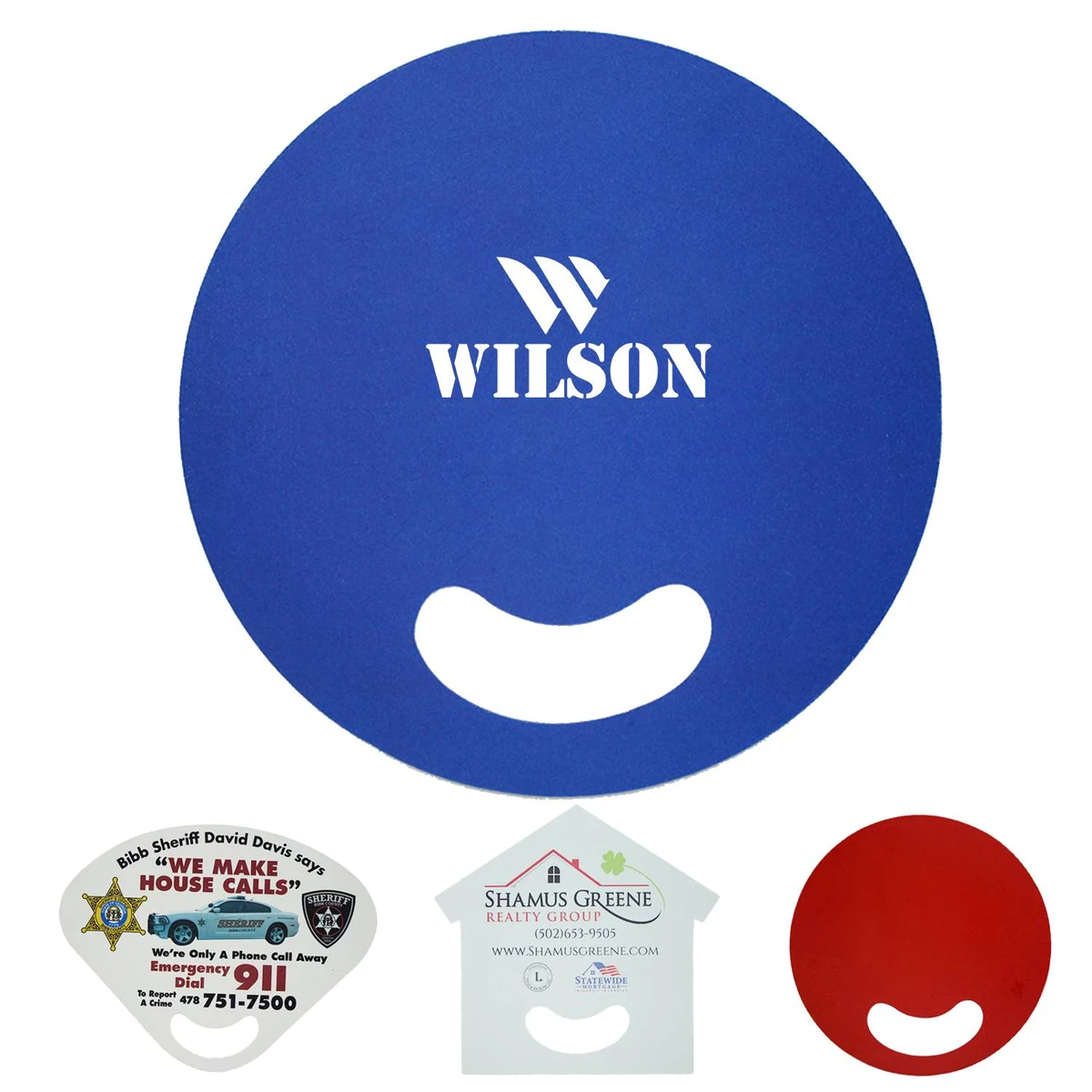7"x 7" Stickless Customized Handheld Fan 1
