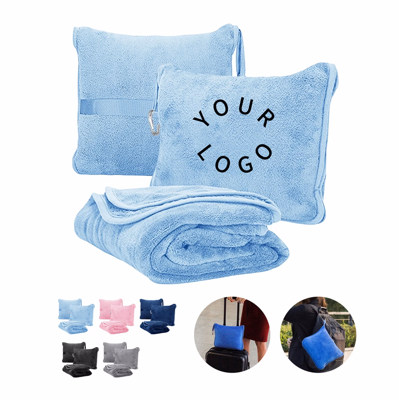 Portable Travel Blanket With Carry Strap And Buckle 60" By 36"