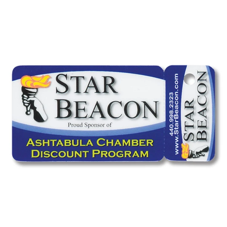 Laminated Membership Card with Key Tag 1