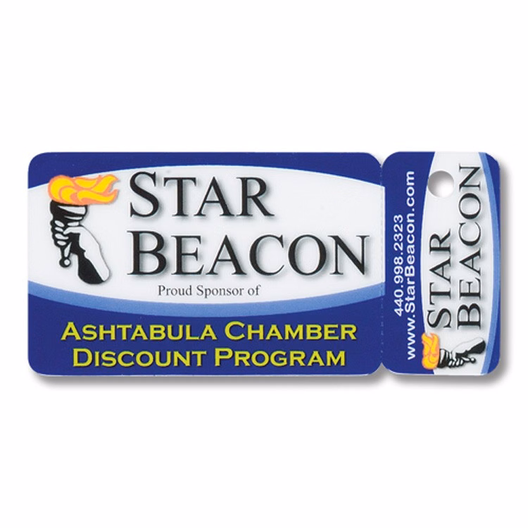 Laminated Membership Card with Key Tag