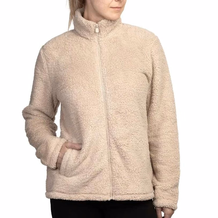 Sofra Ladies' Sherpa Jackets Sand XL
