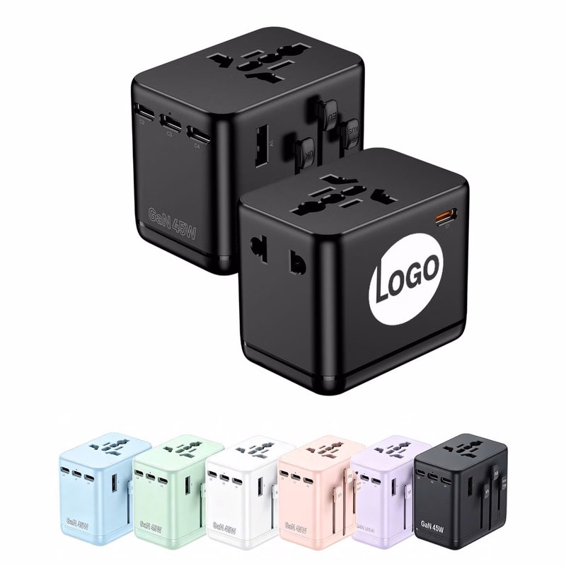 Global Pocket GaN 45W Travel Adapter