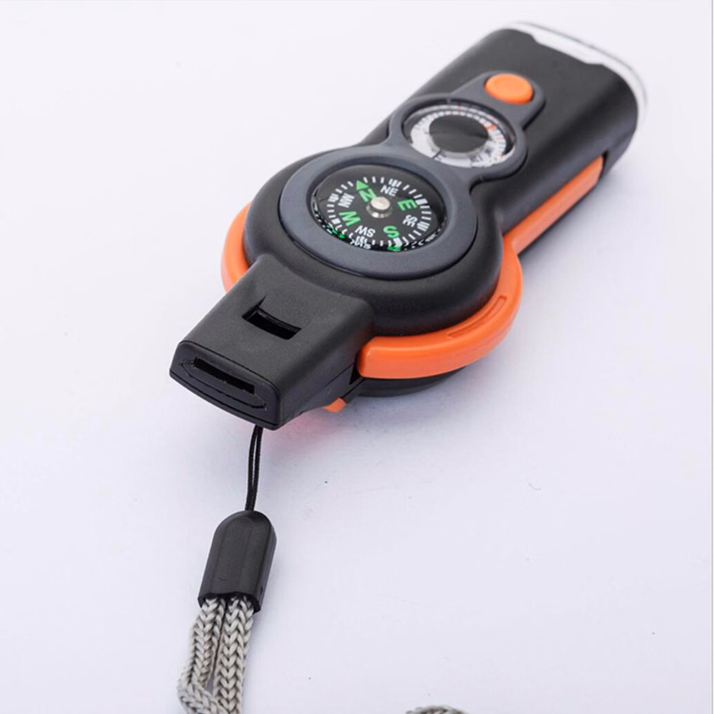 7 in 1 Emergency Survival Compass Whistle