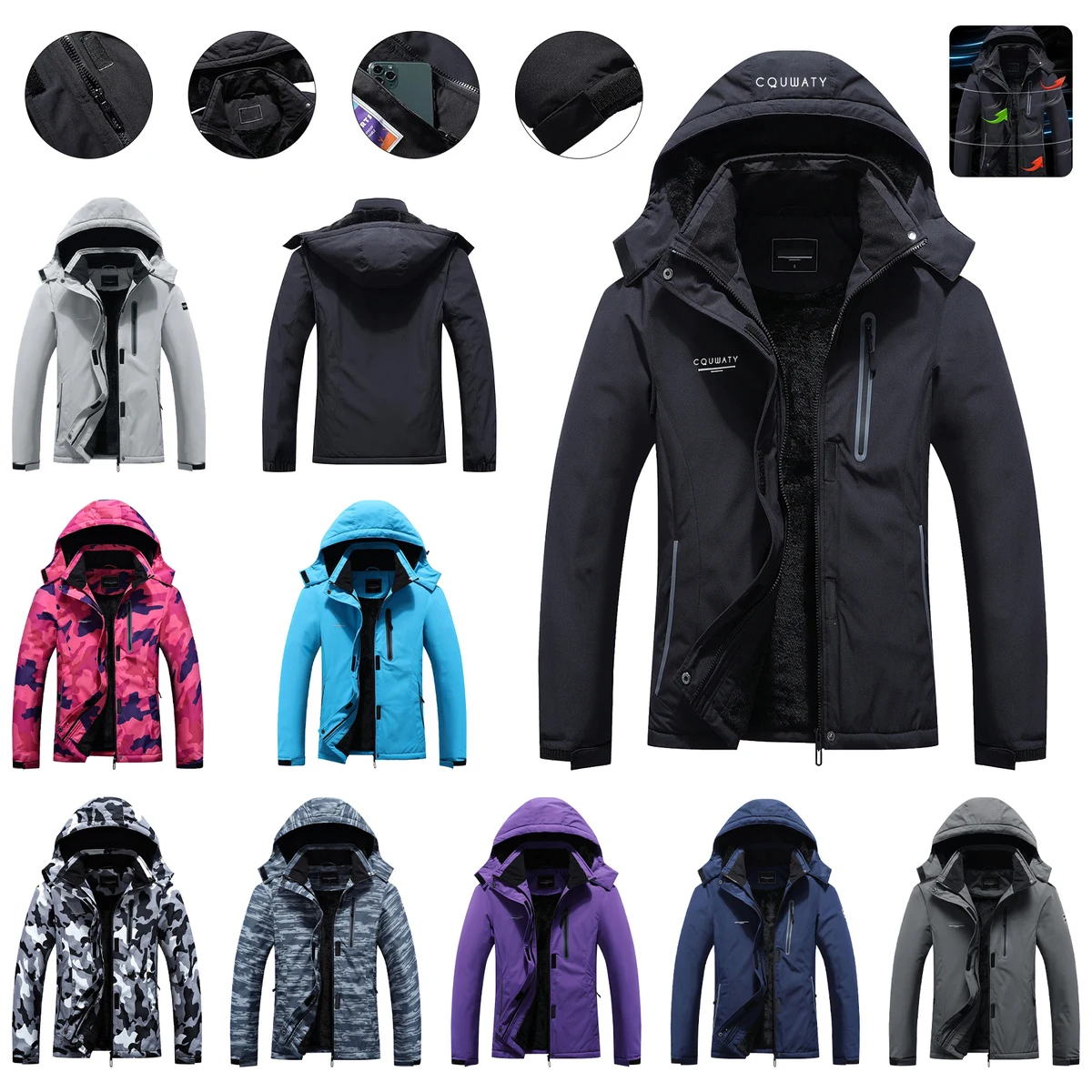 Women's Mountain Waterproof Ski Jacket 1