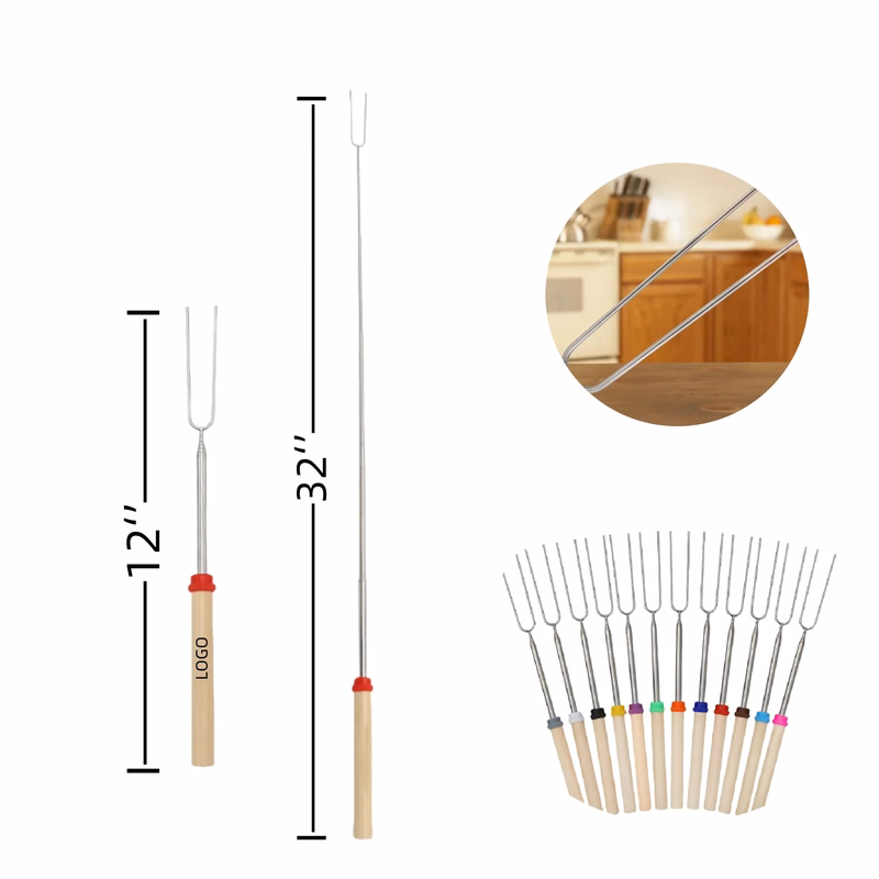 Extendable BBQ Stainless Steel Fork