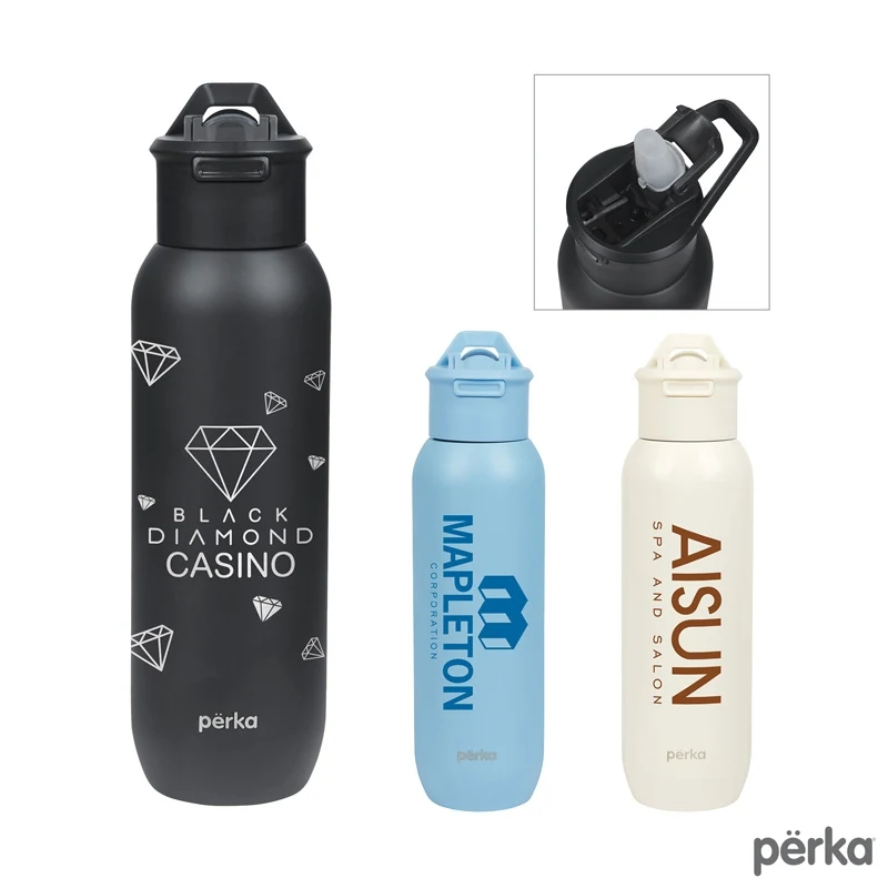 Perka® Bryton 20 oz. Double Wall Stainless Steel Water Bottle 1