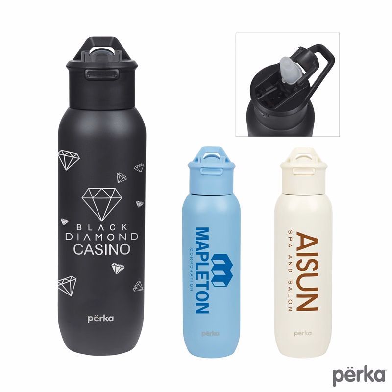 Perka® Bryton 20 oz. Double Wall Stainless Steel Water Bottle
