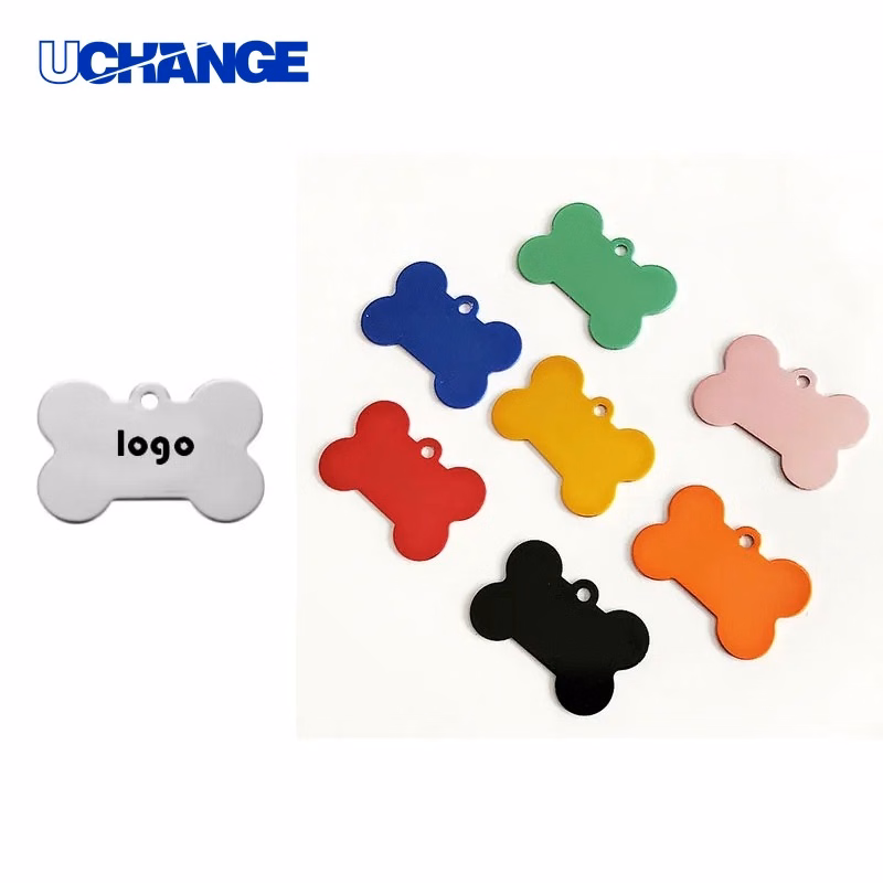 Bone-Shaped Pet ID Tag Personalized Dog Tag for Collars & Pet Safety