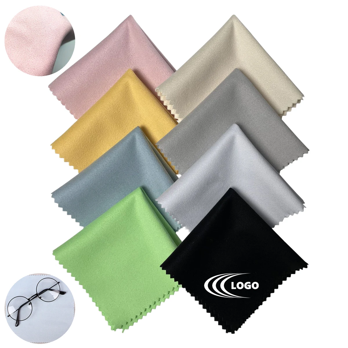 Reusable Microfiber Cloth With Custom Embroidery 1
