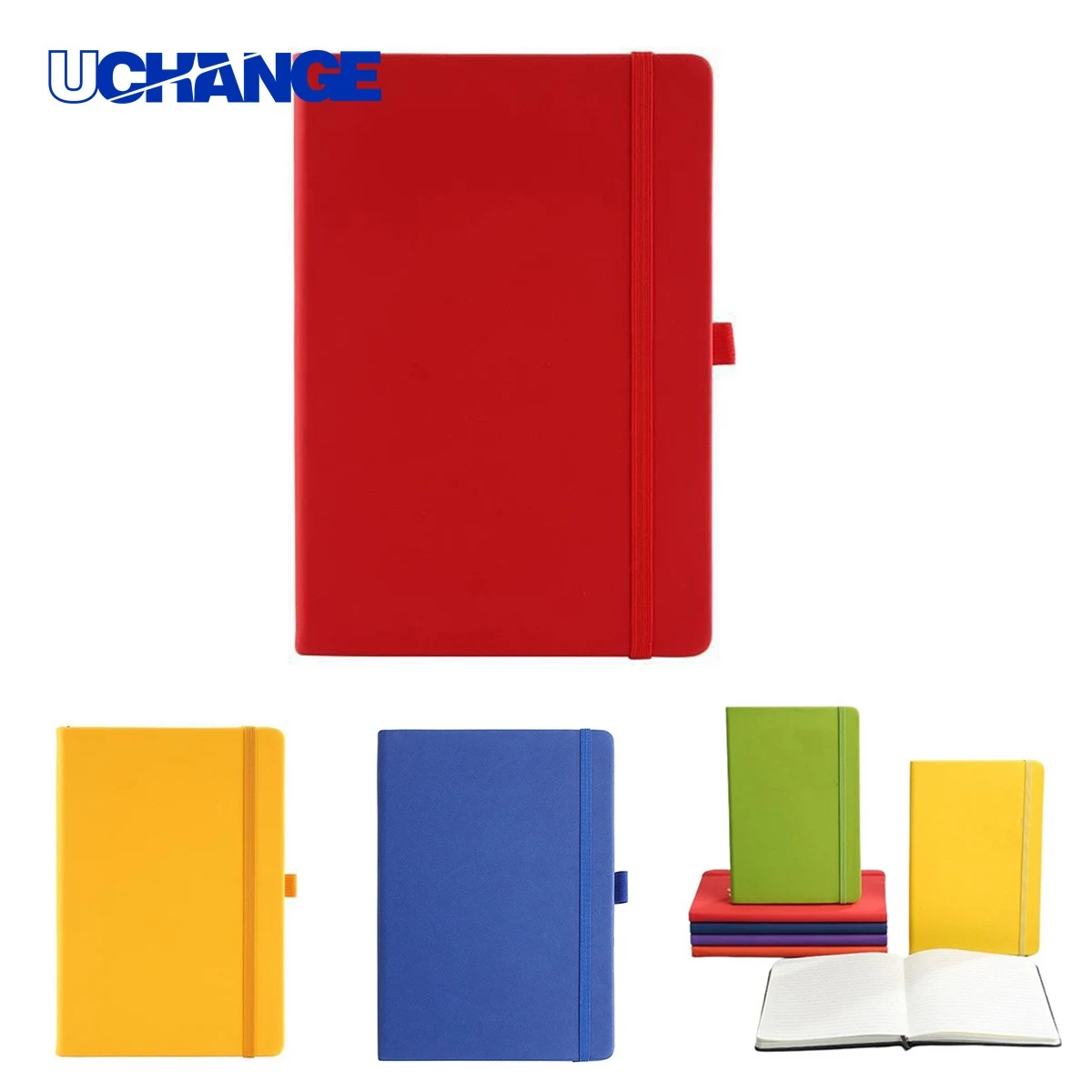 A6 PU Leather Notebook with Pen Holder 1