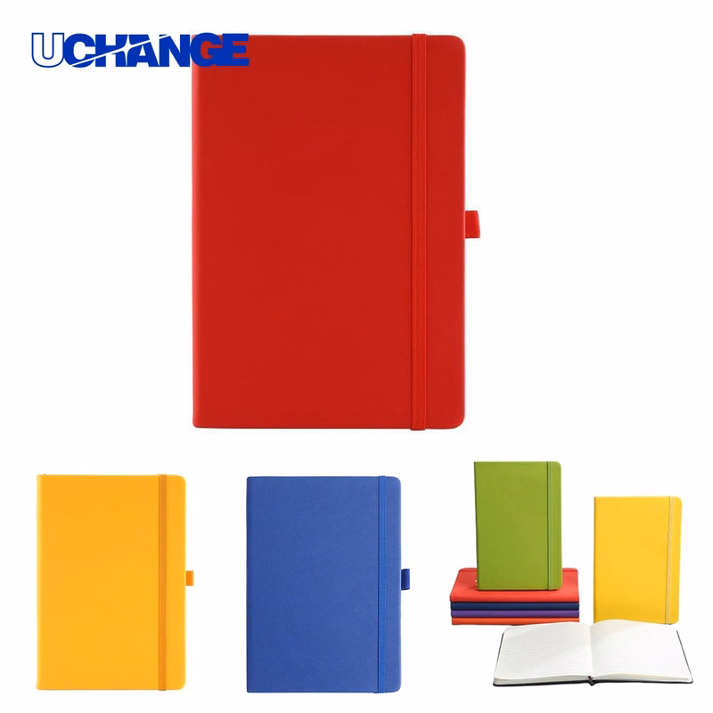 A6 PU Leather Notebook with Pen Holder