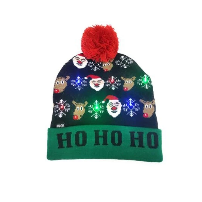 Knitted Beanie with LED lights 1