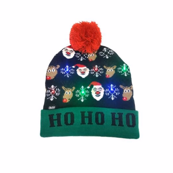 Knitted Beanie with LED lights