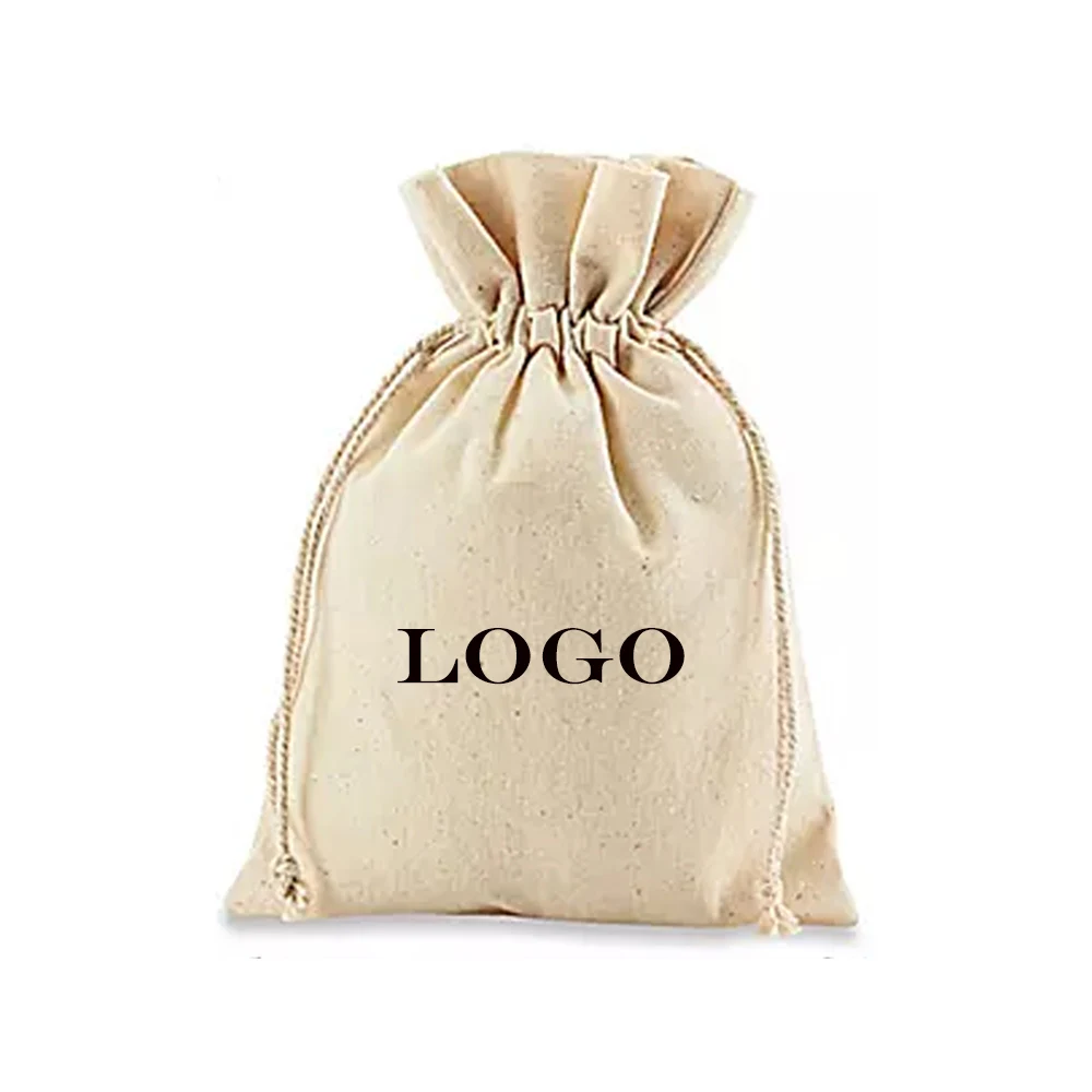 5" x 7" Deluxe Natural Cotton Pouch. 1