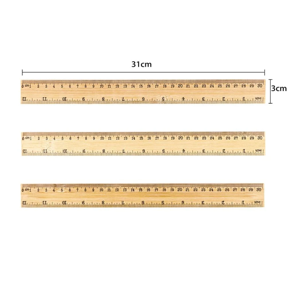 Custom bamboo ruler 1
