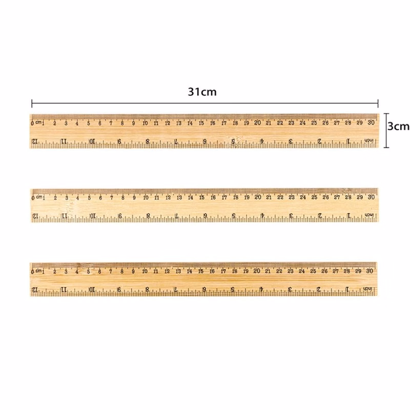 Custom bamboo ruler