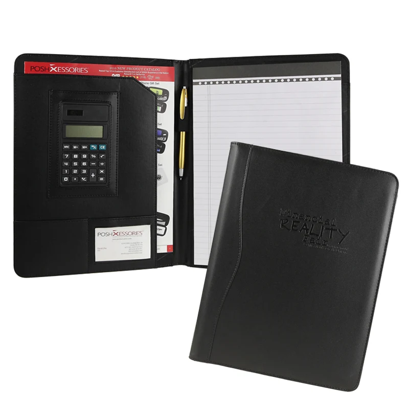 Black Classic Calculator Padfolio 1