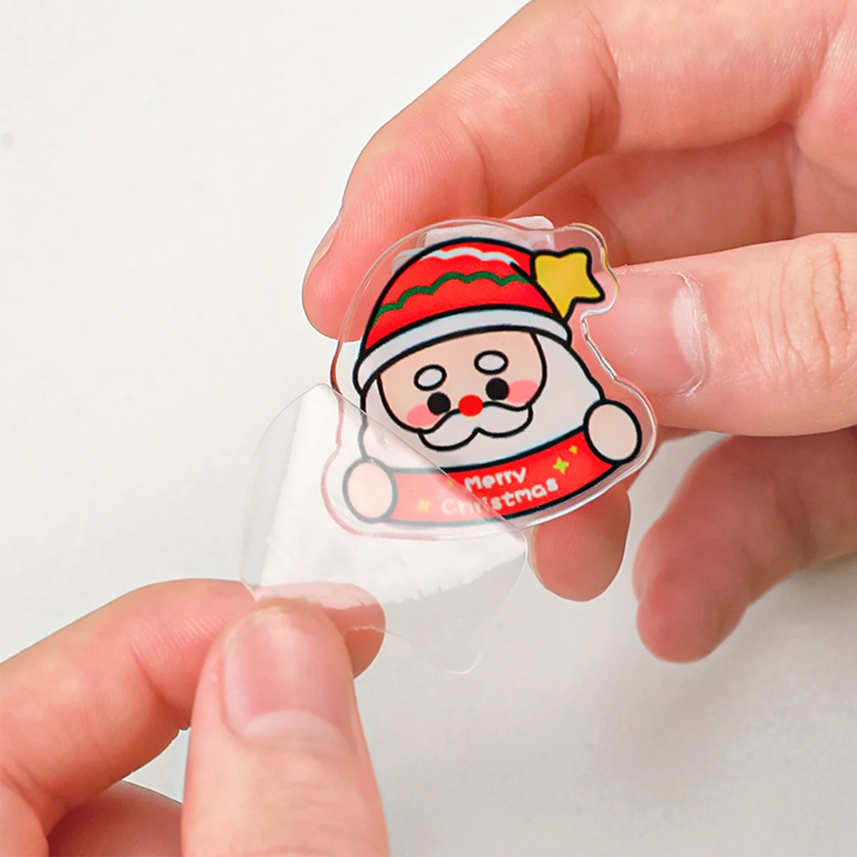 Festive Acrylic Memo & Bag Clamp with Dual-Sided Logo 1