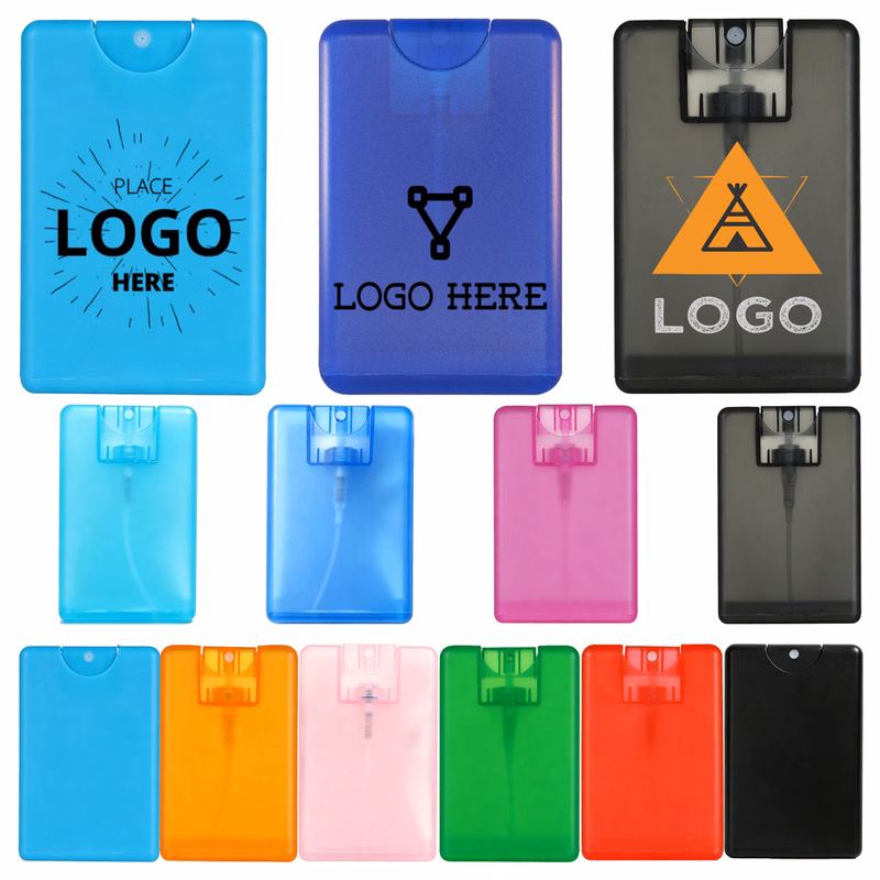 20ml Plastic Pocket Size Credit Card Flat Perfume Spray Bottle