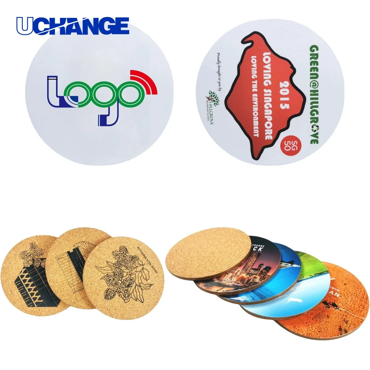 White Cardboard Drink Coaster 1