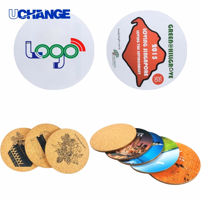 White Cardboard Drink Coaster