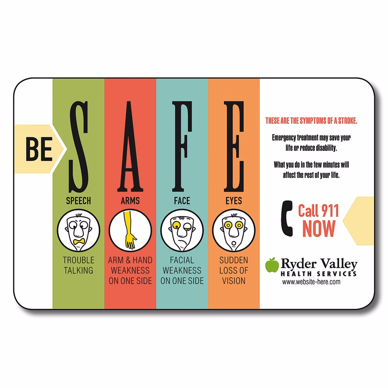 UV Inhibiting Laminate Plastic Card - 13 pt.