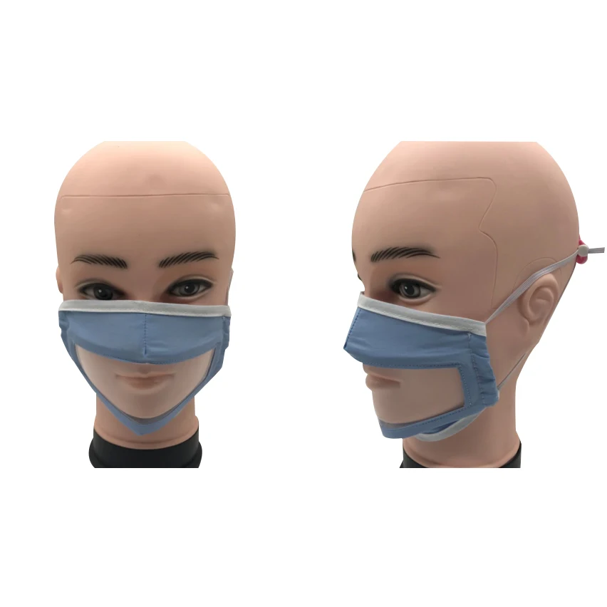 Communicator mask with vinyl window 1