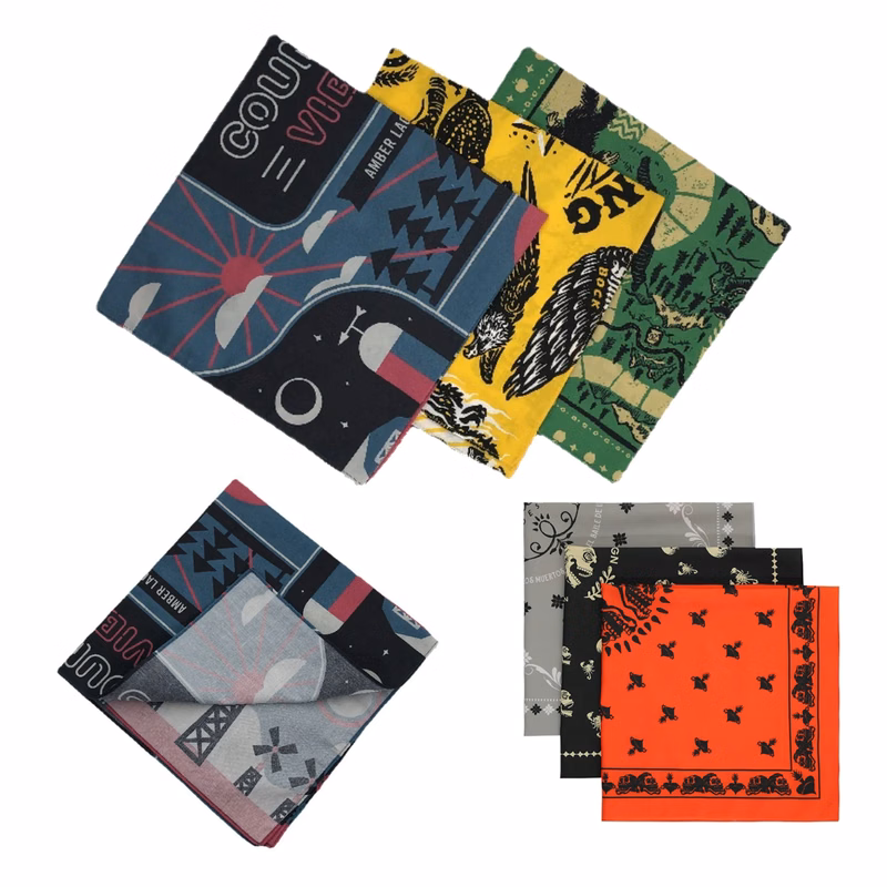 Full color Square Bandana Cowboy Headbands