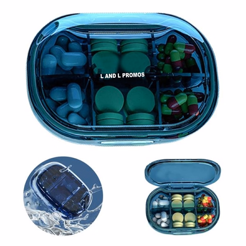 6 Compartments Portable Pill Case