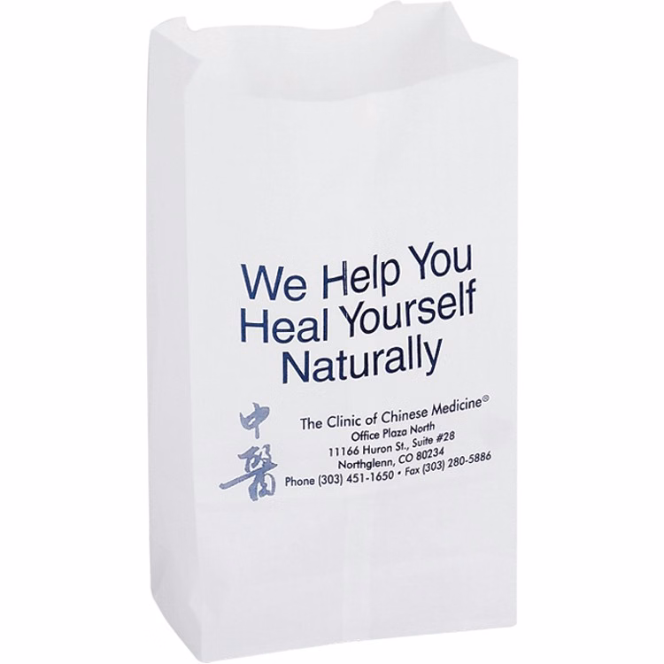 Grocery Bag - White Kraft 6# SOS