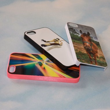Pink Frame Iphone 5 Case with White Sublimatable Aluminum Plate for Full Color Sublimation