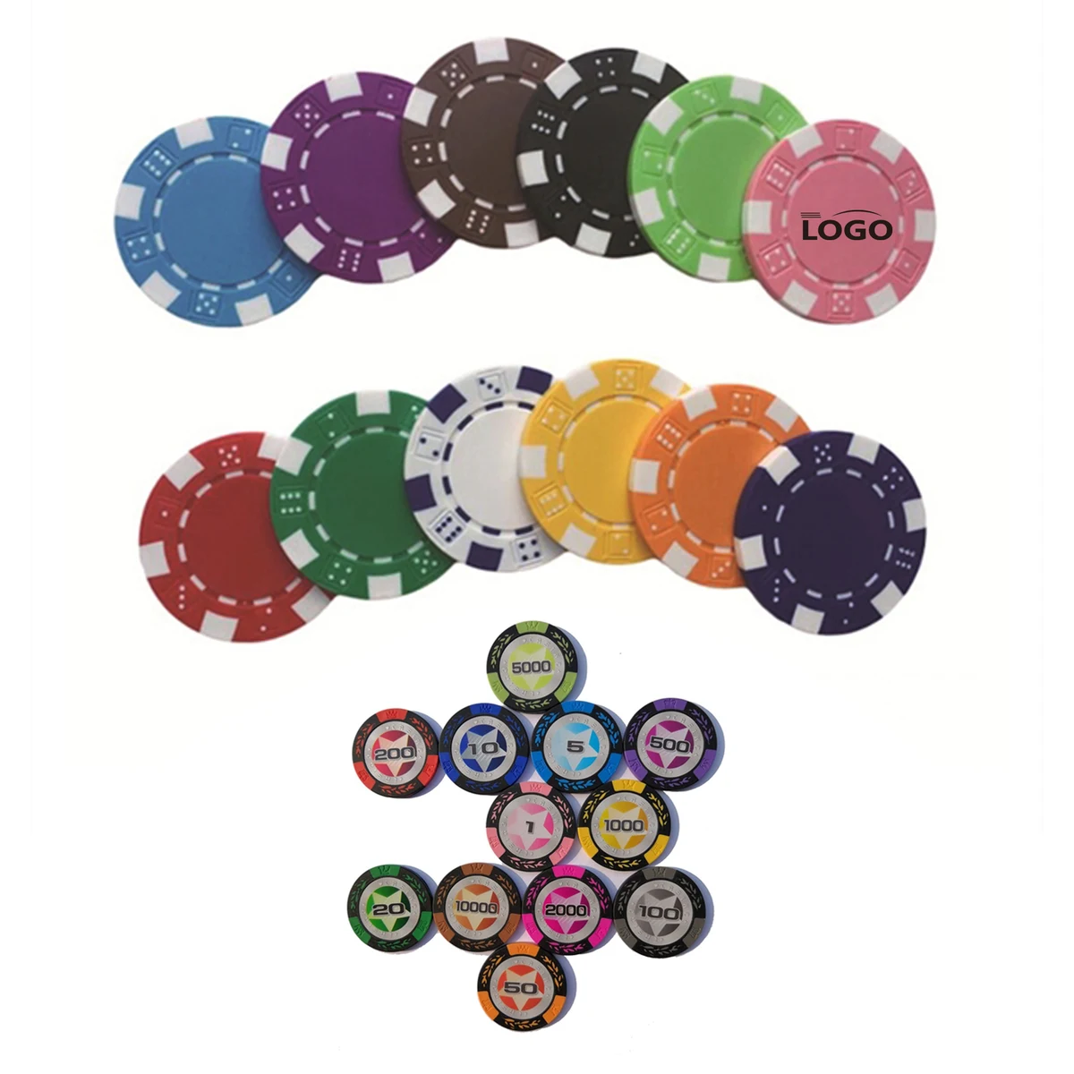 Durable Professional Poker Chips 1