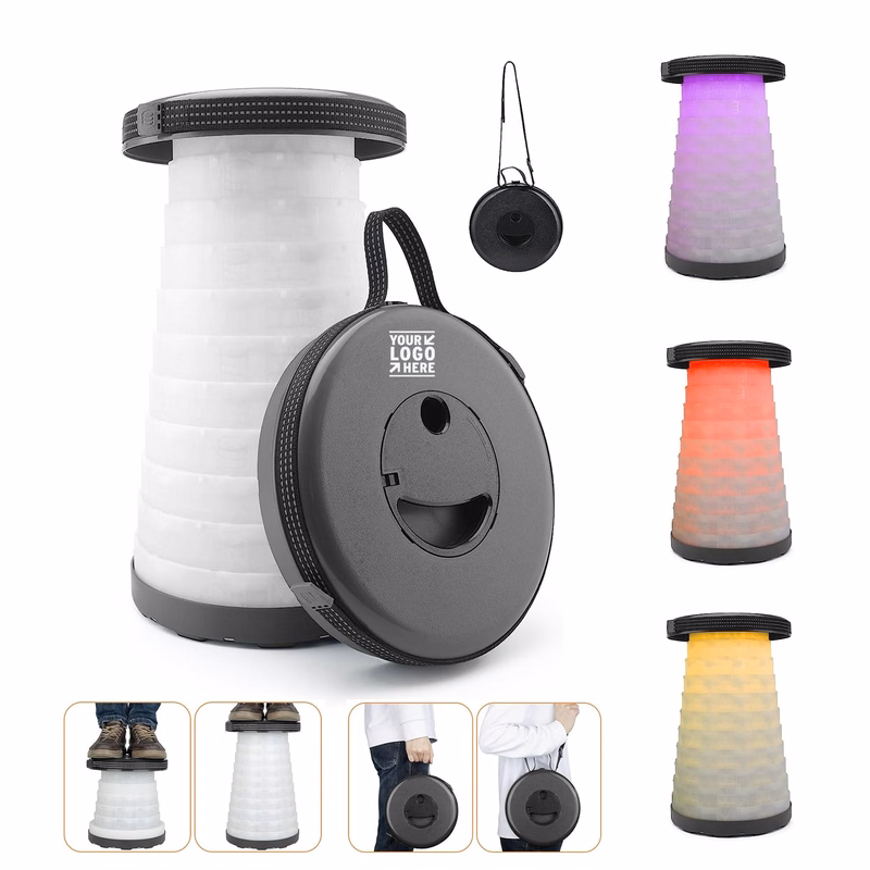 Light and Adjustable Strap Telescopic Stool