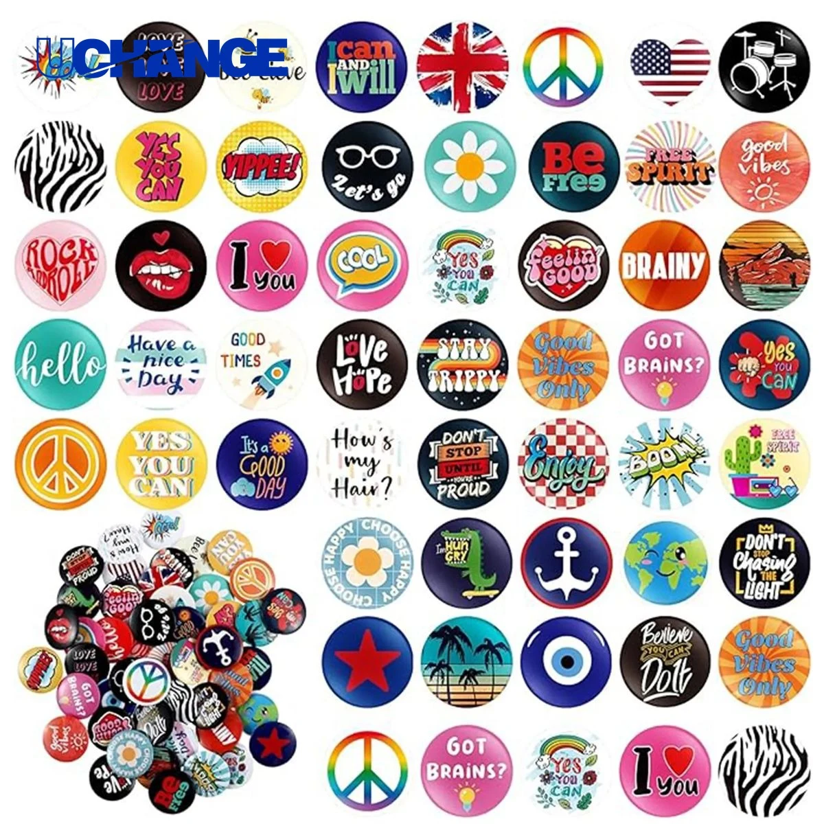 Metal Round Button 1