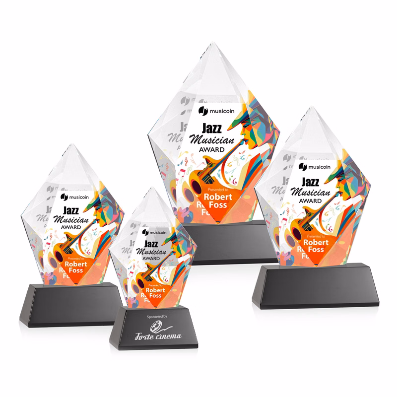 Devron VividPrint™ Award on Base - Black