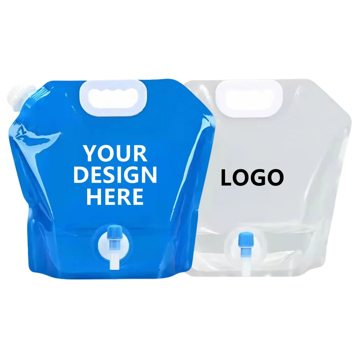 169 oz Clear Collapsible Water Pouch 1