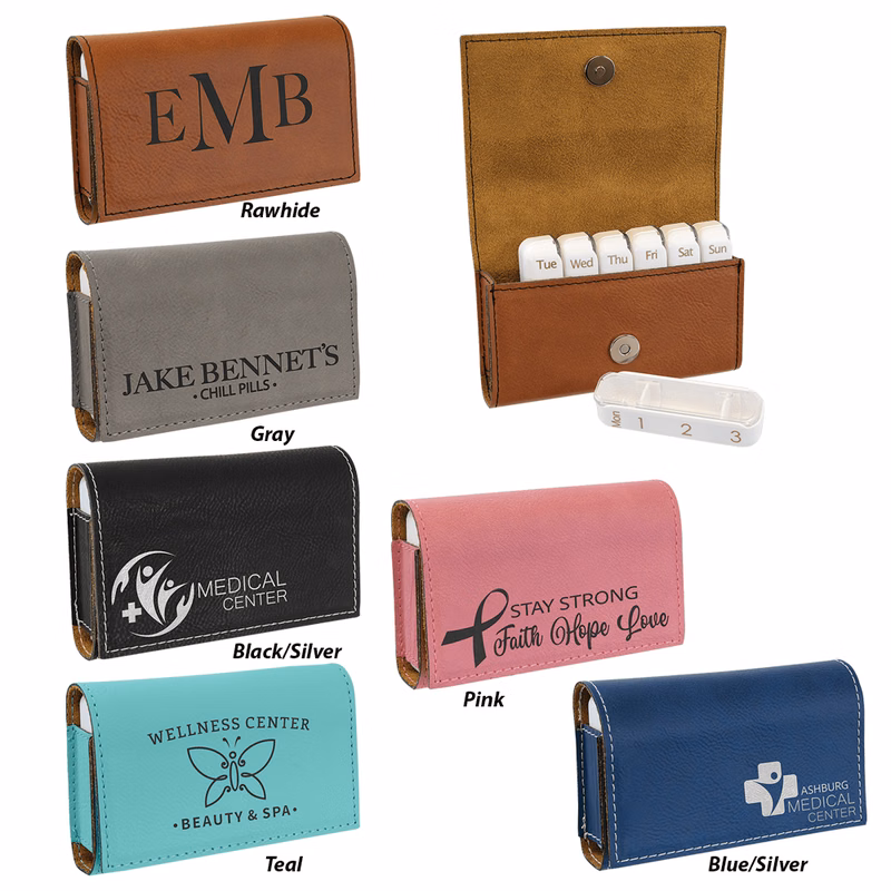 Leatherette Pill Box