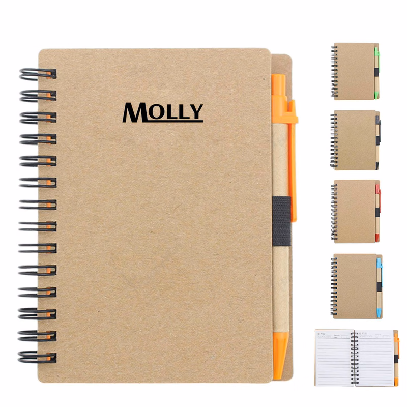 Kraft Paper Spiral Bound Notebook