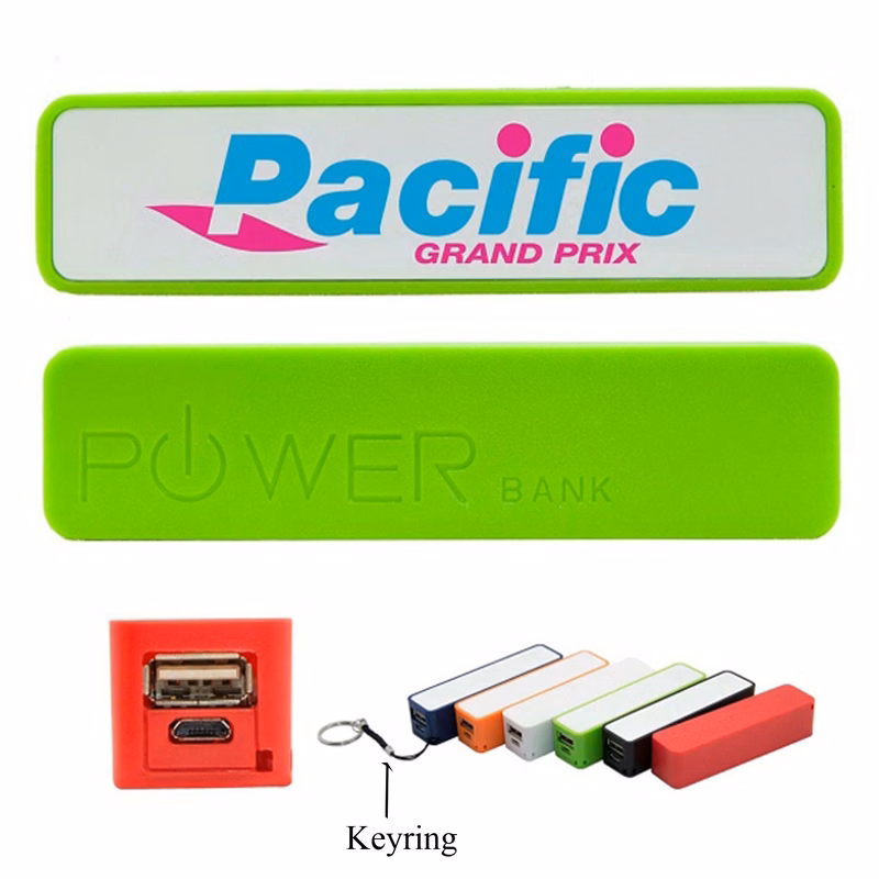 Plastic 18650 Battery Charger and Keyring Attachment-2000mAh
