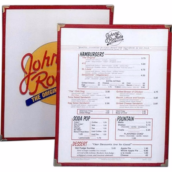 Laminated style menu board