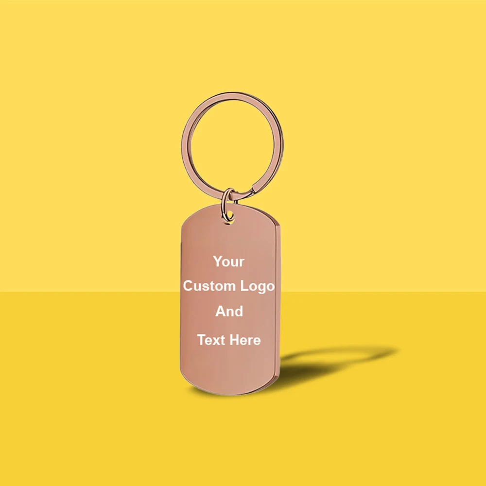 Photo Keychain With Text Unique Engraved 1