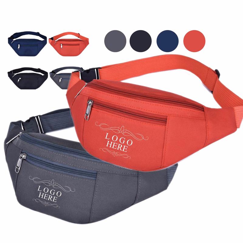 Sport Fanny Pack with Two-Zipper Pockets