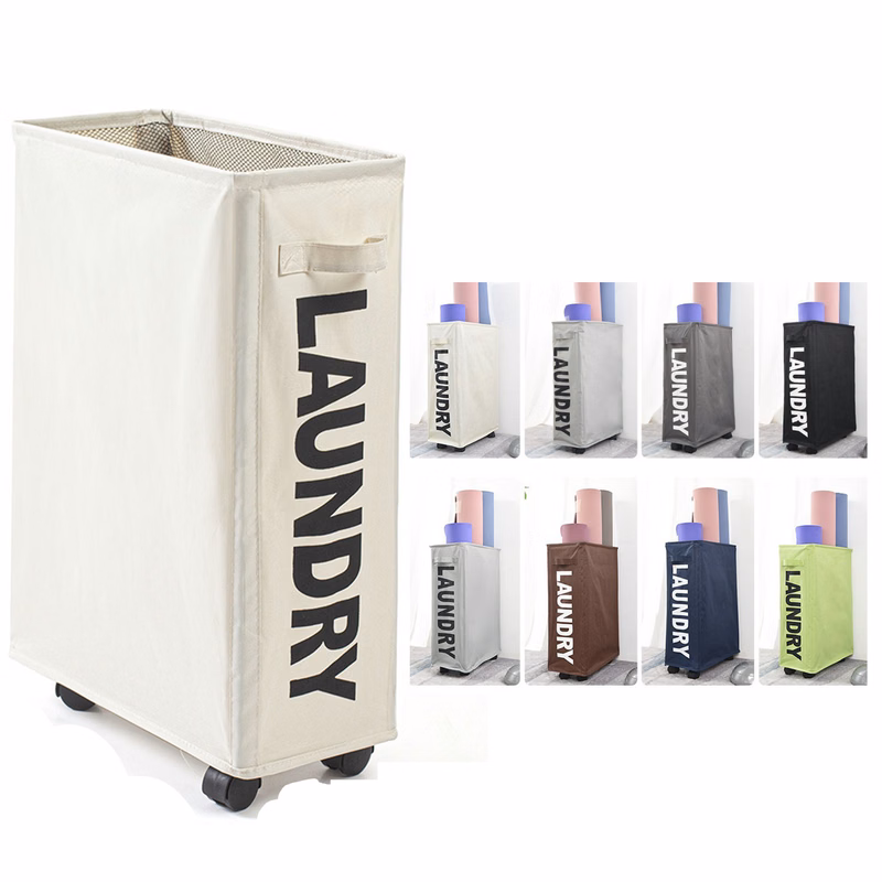 Large Wheels Laundry Basket Bag