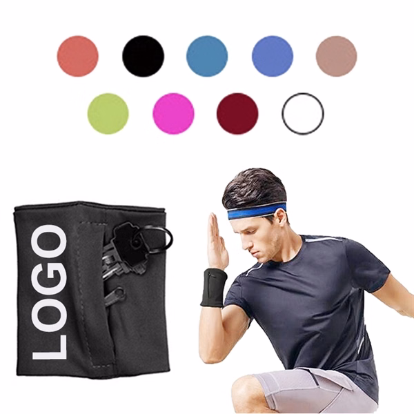 Wristbands With Zipper Pocket