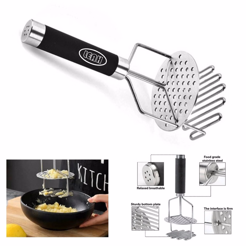 Stainless Steel Dual-Press Potato Masher