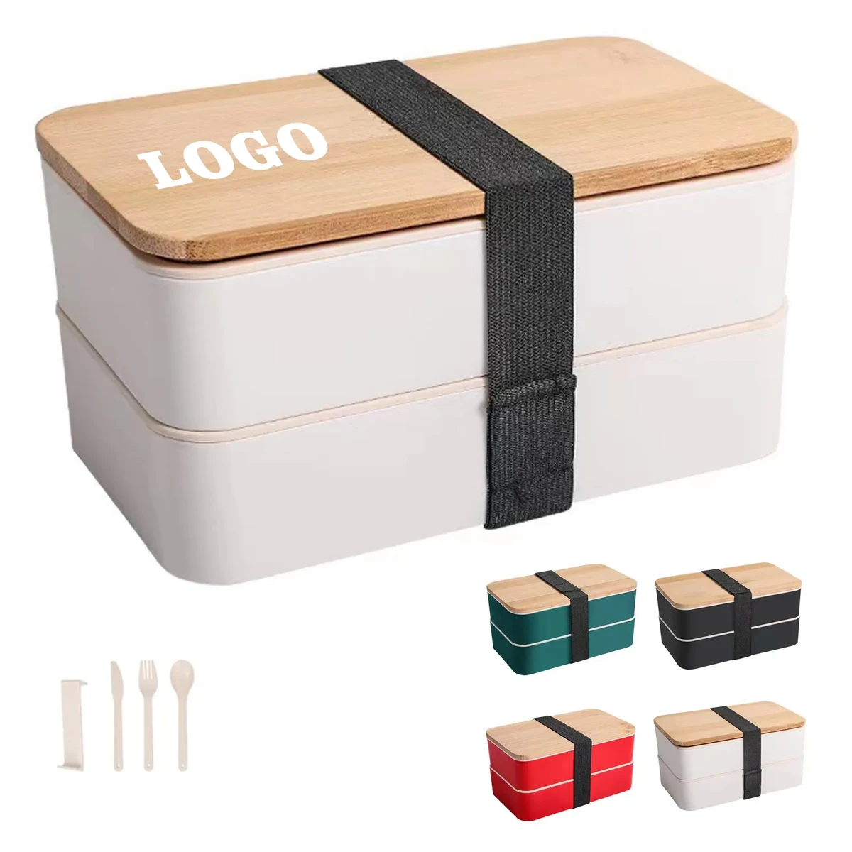 40oz Portable Double-layer Eco-Friendly Lunch Box 1