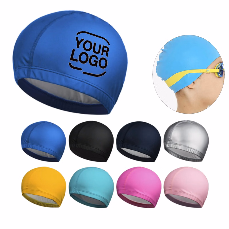 Leather Solid Color Swim Cap
