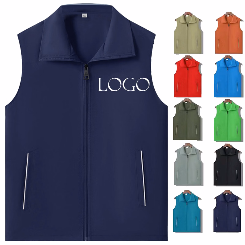 MOQ 20 Waterproof Windbreaker Safety Utility Work Vest