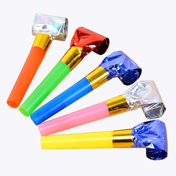 Plastic children party whistle kid toy